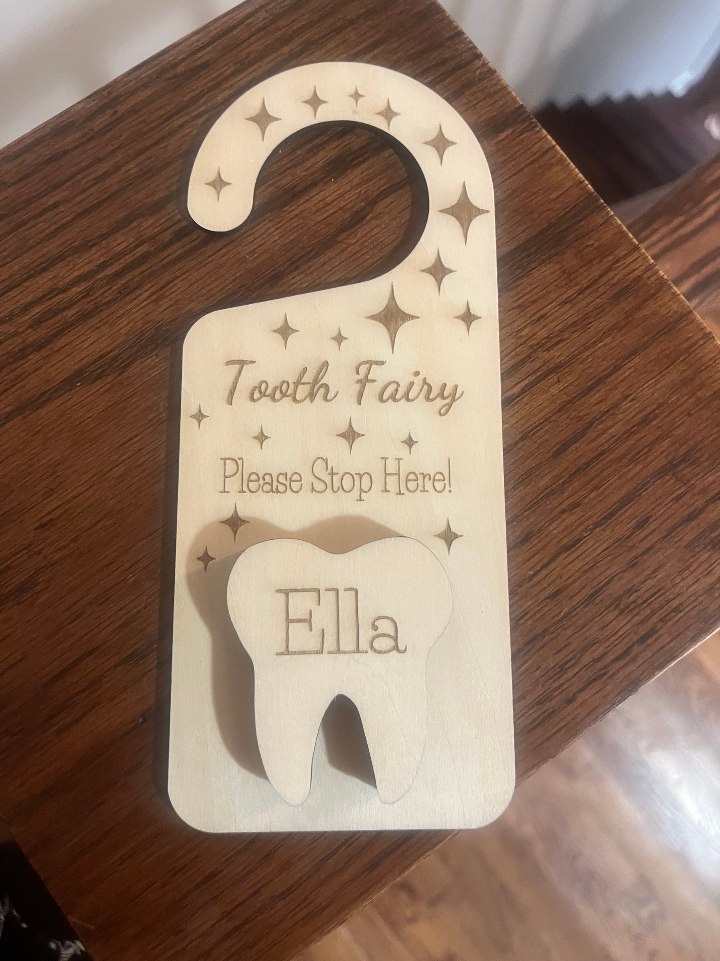 Tooth fairy door hanger