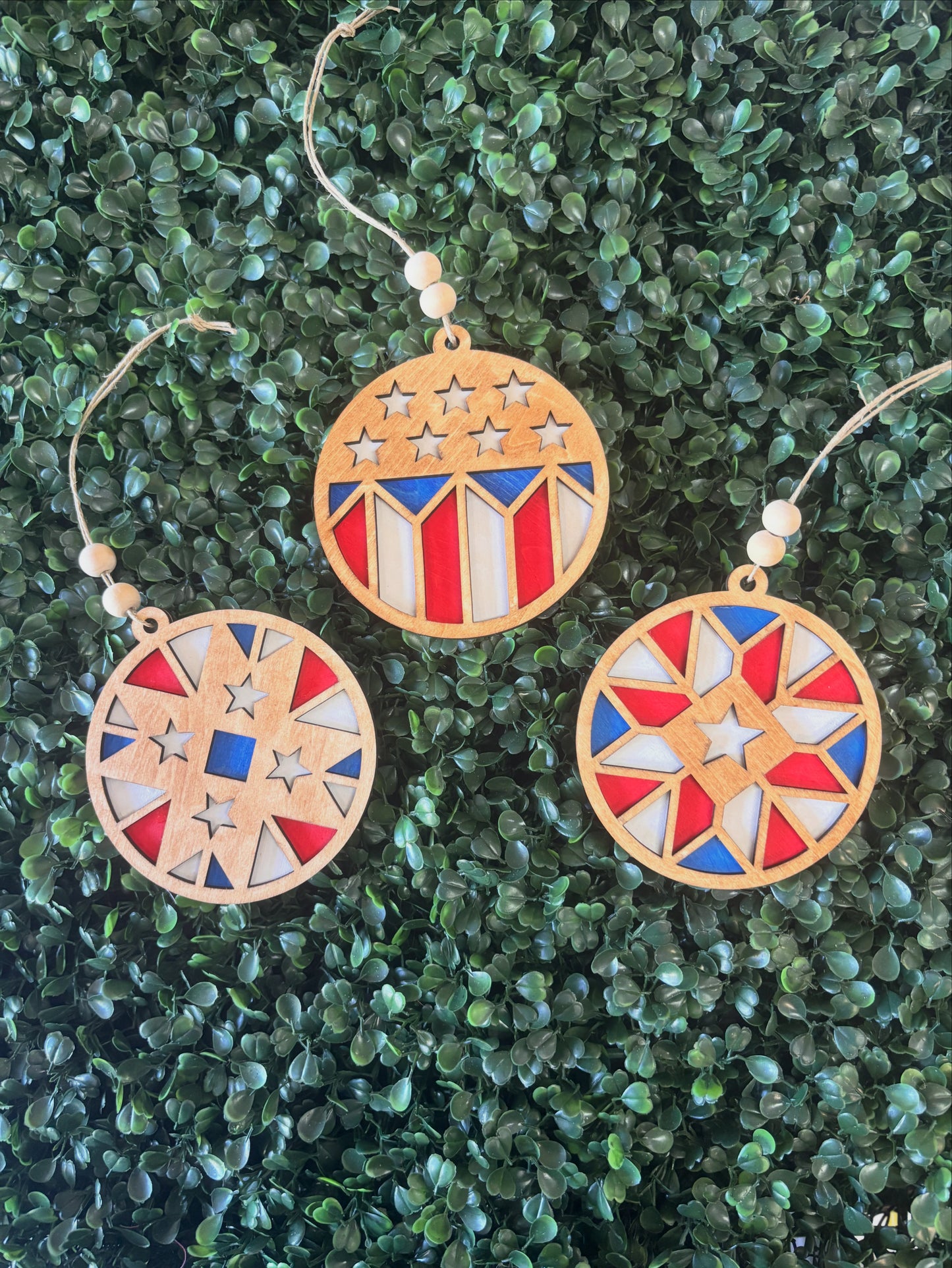 Quilted Patriotic Ornament
