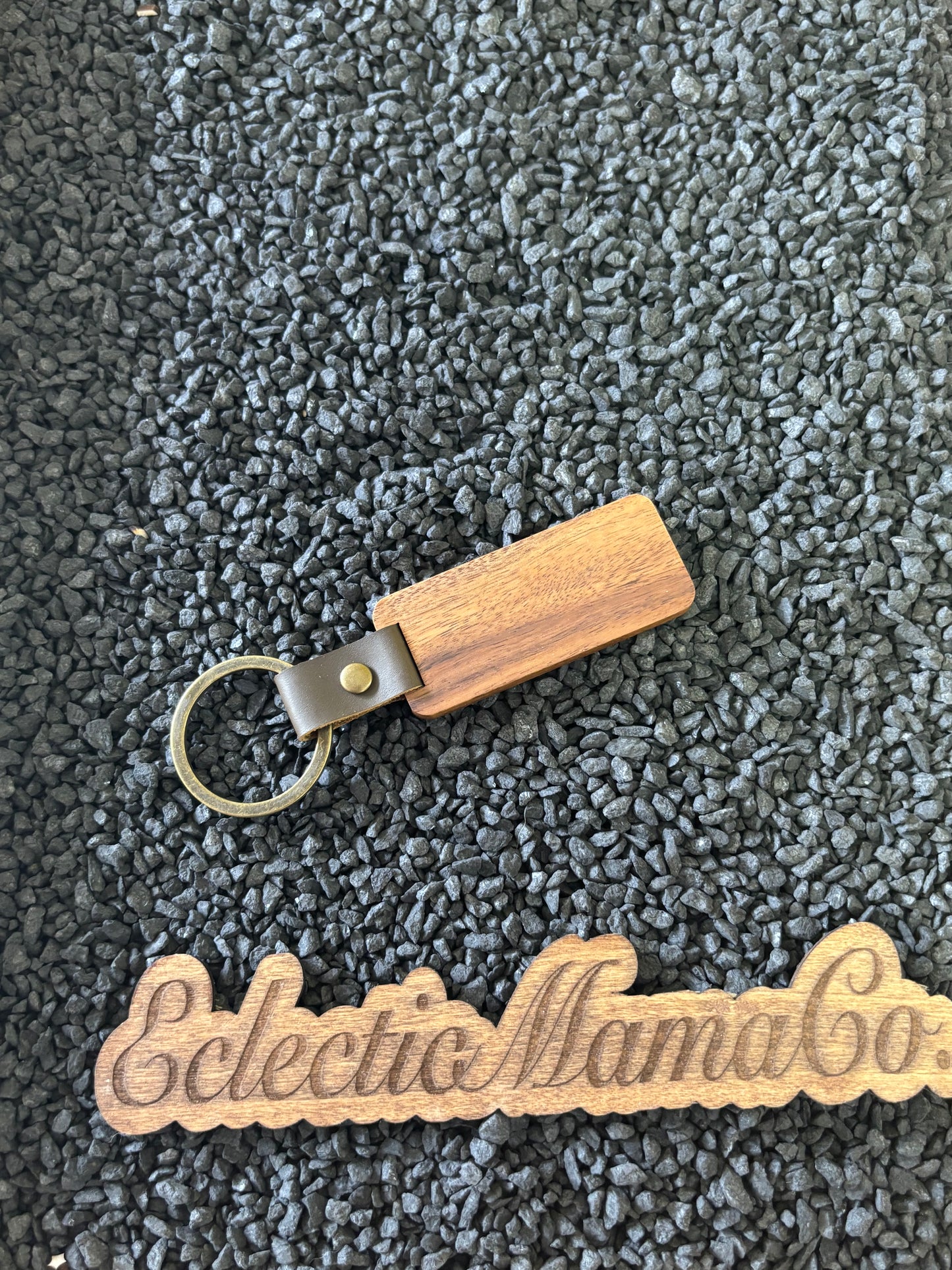 Walnut Keyring