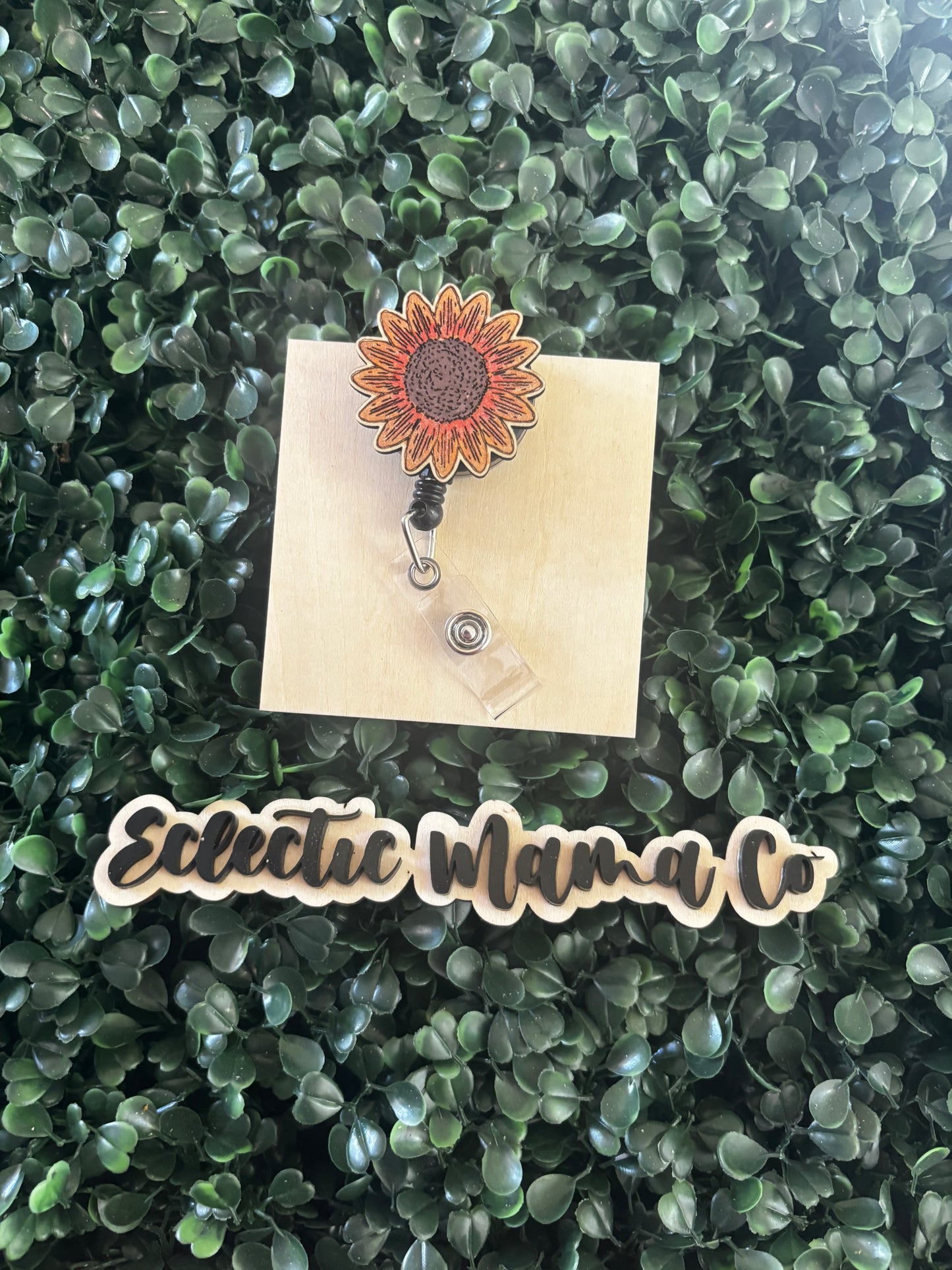 Golden Sunflower Badge Reel