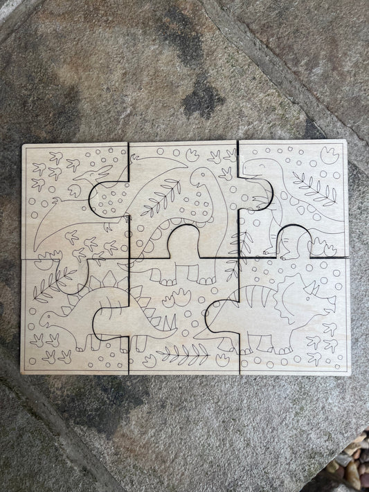 Color Me Dino Puzzle