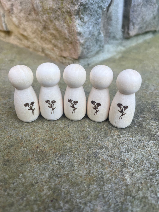 Floral Peg Dolls