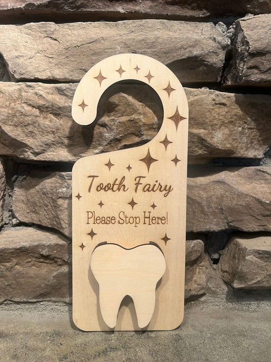 Tooth fairy door hanger