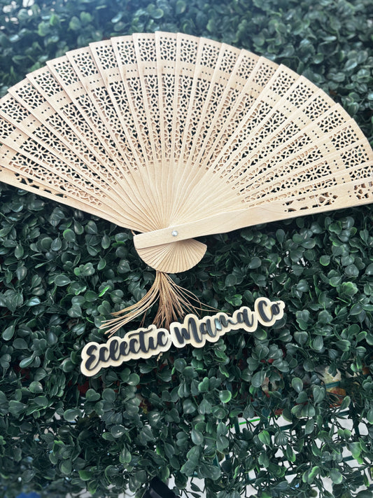 Wood Accordion Fan