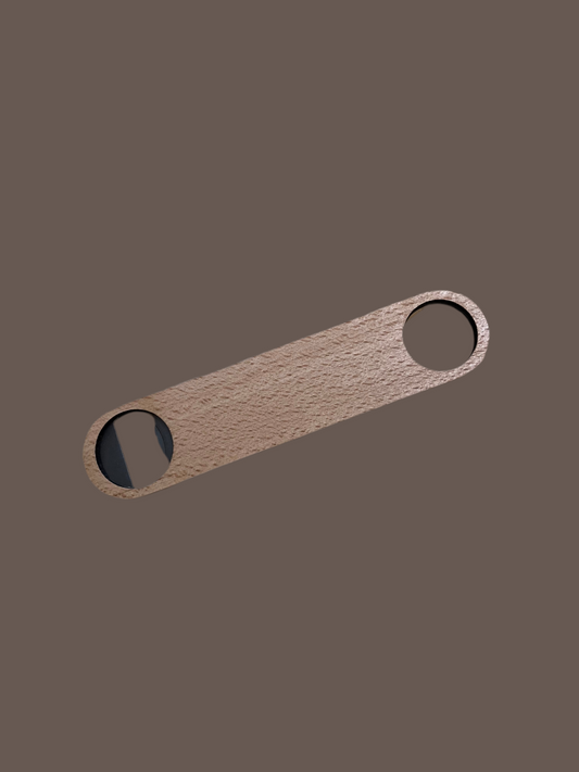 Beechwood bottle opener