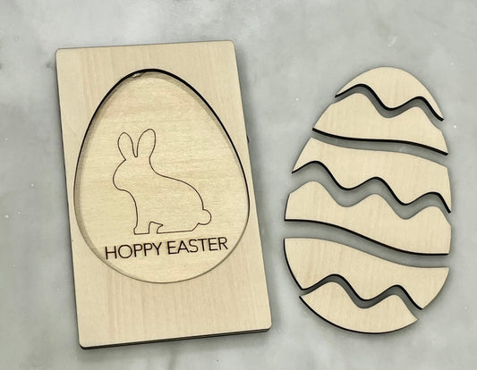 Mini DIY paint Easter puzzle