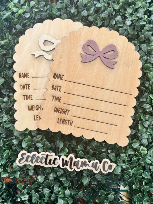 Bow Announcement board