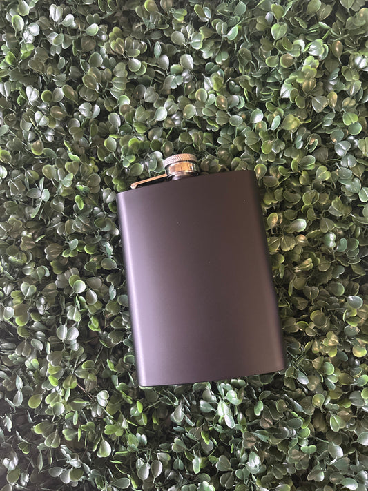 Black 8oz flask