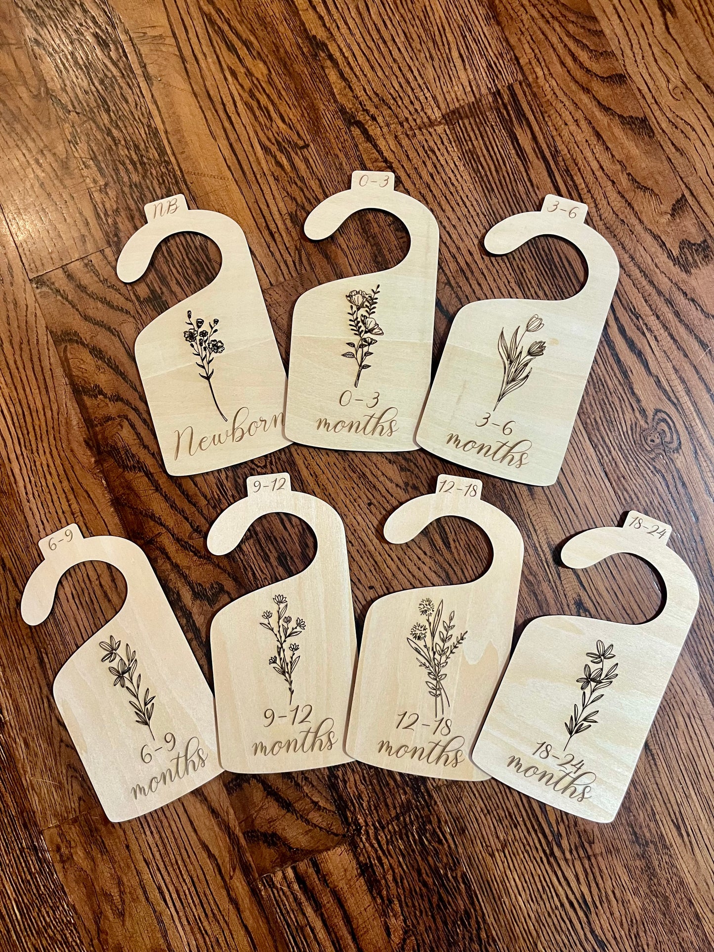 Floral closet dividers