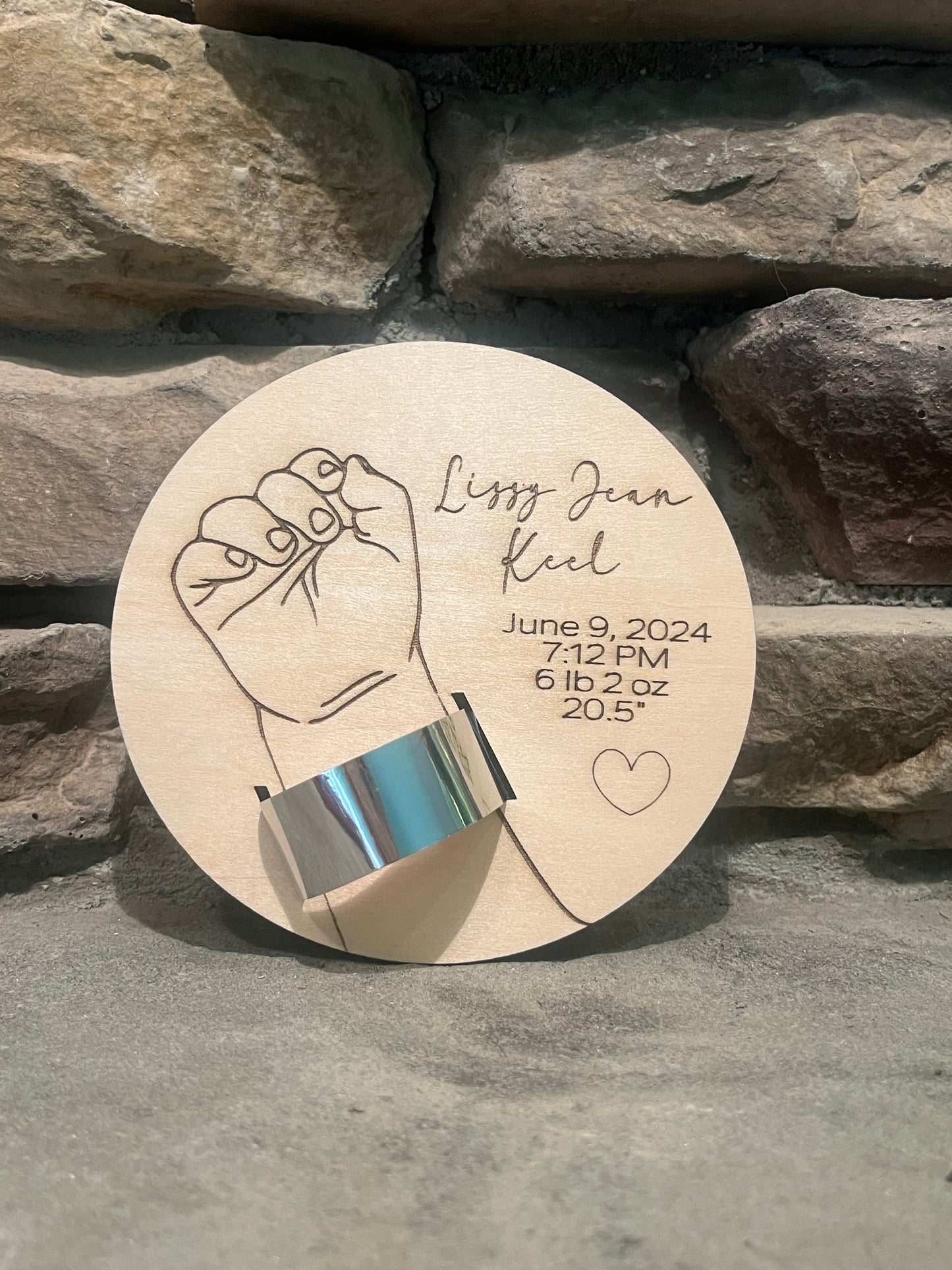 Custom Hospital Band plaque