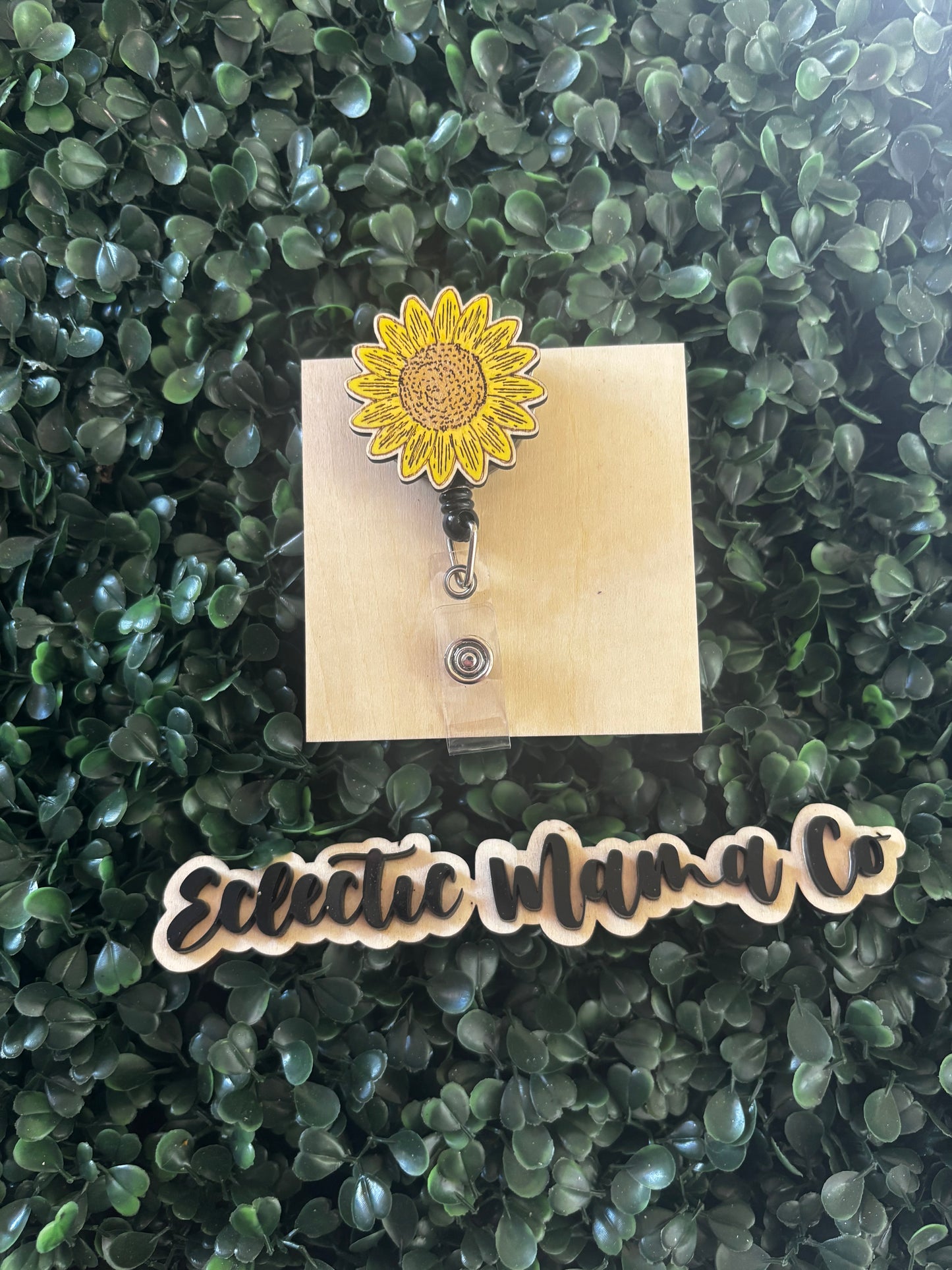 Yellow Sunflower Badge Reel