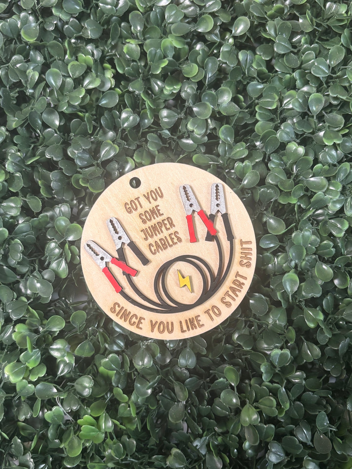 Jumper Cables Ornament
